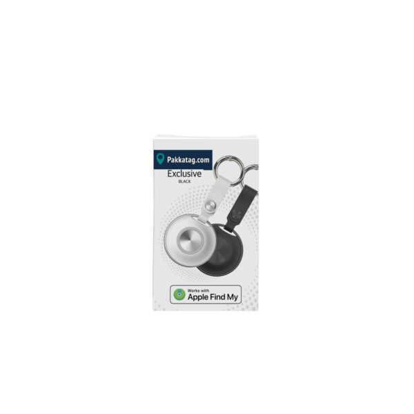 Pakkatag Exclusive (Apple MFi-cerfierad) tracker - Svart