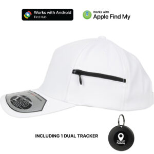 Vit flexfit keps med tracker